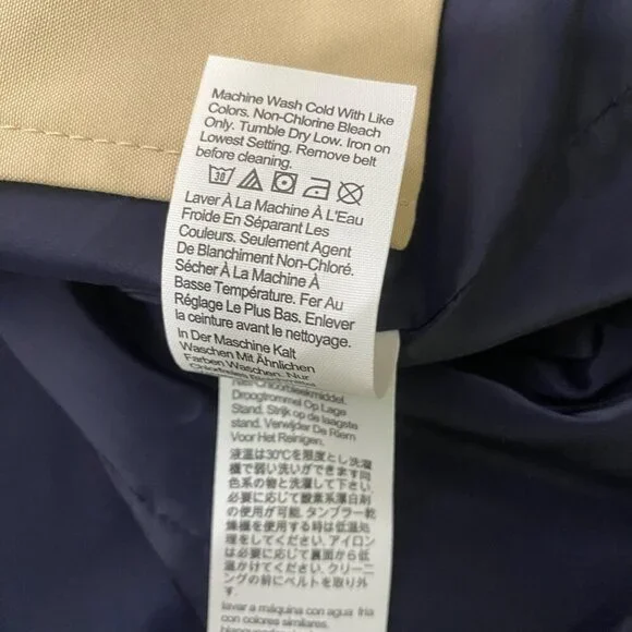 J.Crew Womens Double-Breasted Belted short Trench Coat XS Beige Cotton Outerwear - Picture 7 of 11